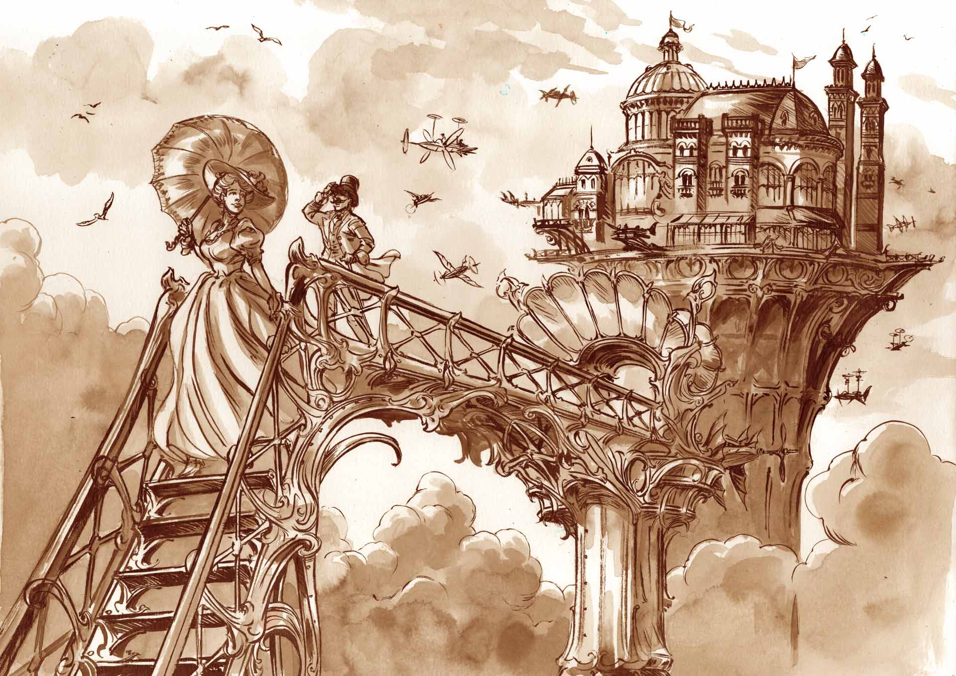 Les Plus Belles Illustrations Steampunk en 2024 | Fabulink, art et dessin steampunk